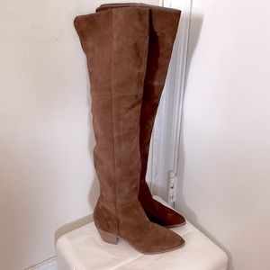 NWOT Steve Madden Brown Suede Over the Knee Boots